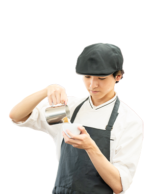 カフェ総合マネジメントコースの学生