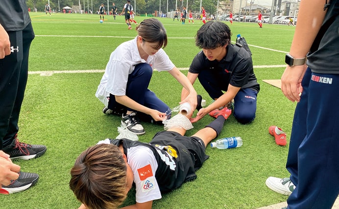 U-11サッカー国際大会 トレーナー実習